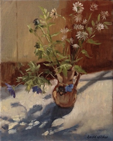 "Vase of Flowers in the Sun"